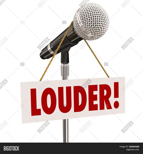Louder Word On Sign Image & Photo (Free Trial) | Bigstock