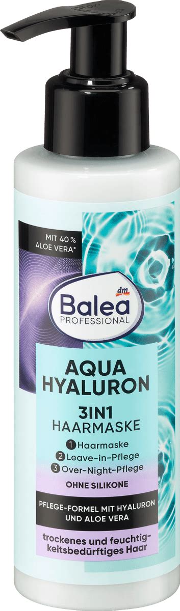 Balea Professional Haarmaske 3in1 Aqua Hyaluron 150 Ml Dauerhaft Günstig Online Kaufen Dmde