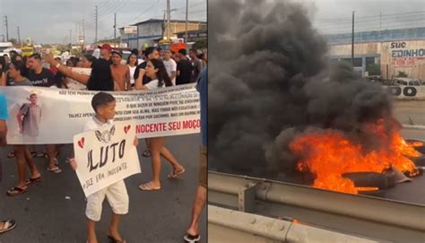 Manifestantes fecham trecho da BR 101 entre João Pessoa e Bayeux F5