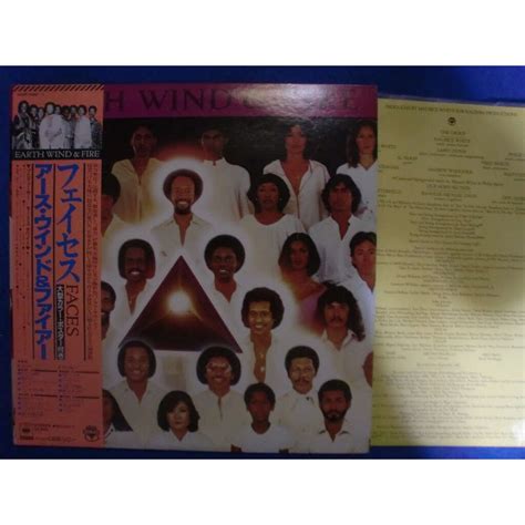 Faces W Poster De Earth Wind Fire Double T Gatefold Chez