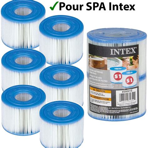 6 Cartouches De Filtration Pour Spa Gonflable Intex PureSpa