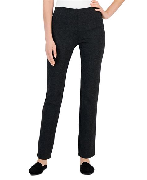 Jm Collection Petite Heathered Ponté Knit Pants Created For Macys