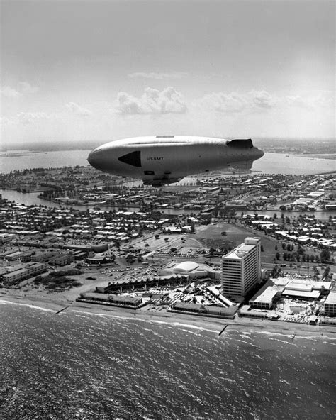 X Print Military United States Navy Dirigible Blimp Airship Year