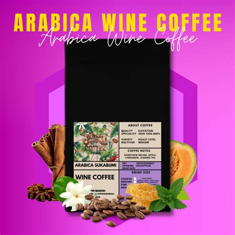 Jual Kopi Arabika Wine Coffee Gr Single Origin Sukabumi Jawa