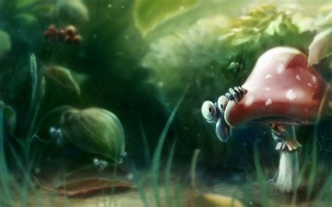 Creatures Forest Mushroom Fantasy Art wallpaper | 1680x1050 | #9172