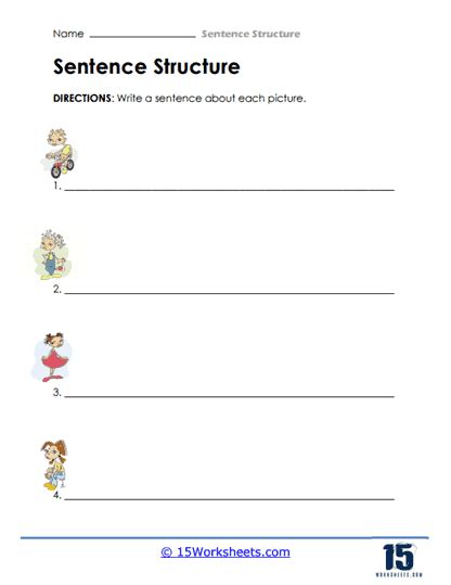 Sentence Structure Worksheets 15