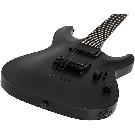 Schecter Guitar Research C-1 Platinum Blackout Electric Guitar Satin ...