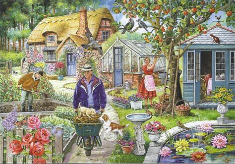 House Of Puzzles In The Garden Ray Cresswell Find The Differences No1 1000piece