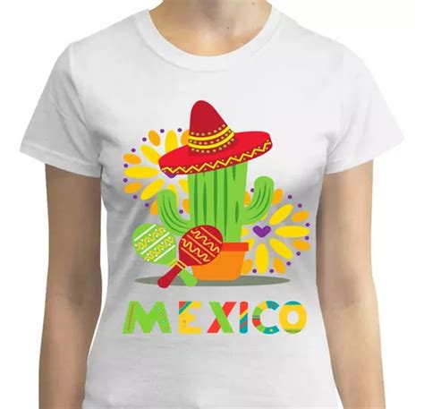 Playera Con Cactus Fiestas Patrias México Septiembre