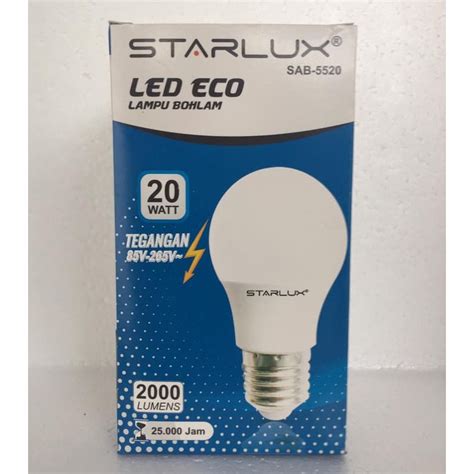 Jual Starlux Sab Led Eco Lampu Bohlam Led Bulb Watt Lumen