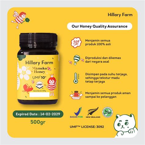 Jual Hillary Farm Manuka Honey Umf 10 Madu Manuka 500gr Shopee