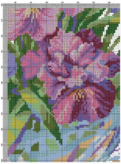 Free Printable Cross Stitch Flowers