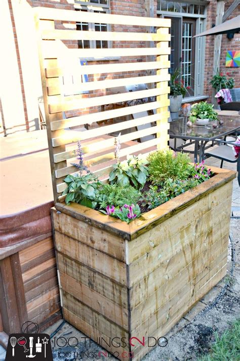 DIY Privacy Planters | Privacy planter, Privacy screen outdoor, Diy privacy screen