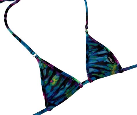 Sheer Neon Tropic Nano Bikini Top Micro Gigi