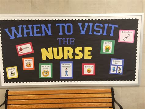 School Nurse Bulletin Boeard School Nurse Office Decorations School Nurse Door Decoration