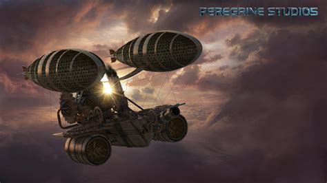 Steampunk Airship by PeregrineStudios on DeviantArt