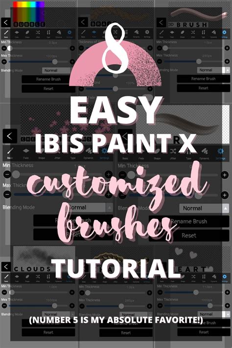 8 Easy Ibis Paint X Customized Brushes WITH STEP-BY-STEP Tutorial | Digital painting tutorials ...