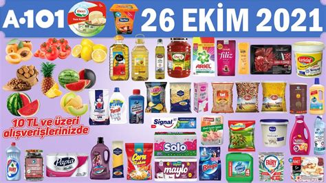 A101 26 EKİM 2021 Market İndirim Kataloğu Gıda ve Temizlik Beklenen