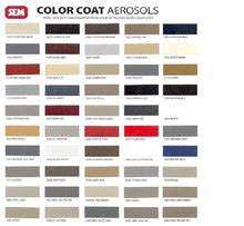 SEM Color Coat - Interior Paint, Aerosols, Pints, Quarts – 66autocolor