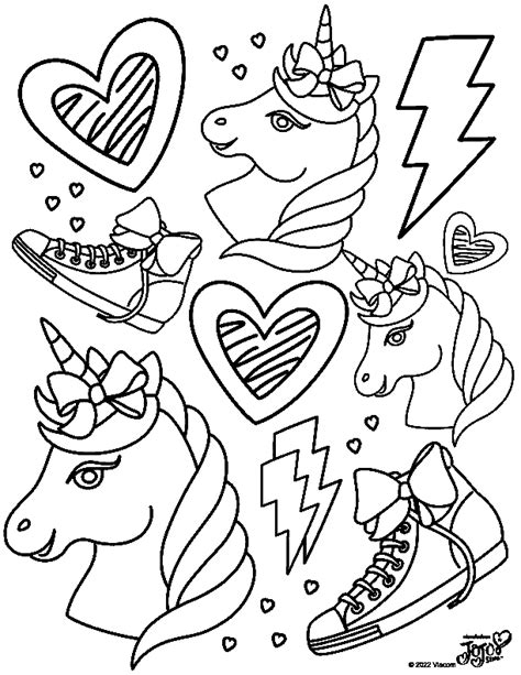 Unicornios Jojo Siwa Coloring Pages Jojo Siwa Coloring Pages