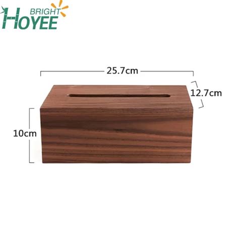 Walnut Solid Wood Tissue Box Sitting Room Tissue Box Napkin Paper Box