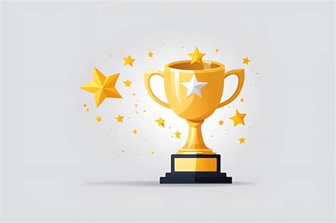 Premium Vector Gold Trophy Cup Isolated Vector Award Prize