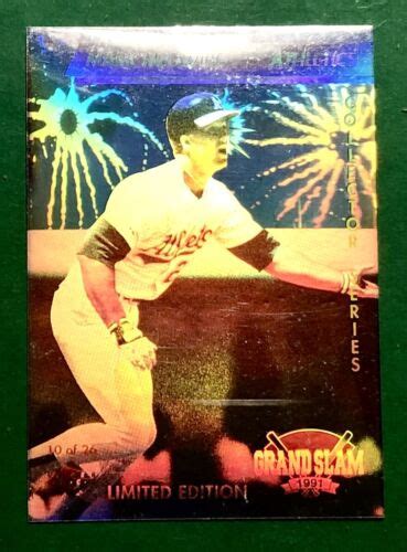 Denny S Grand Slam Baseball Hologram Mark Mcgwire Oakland