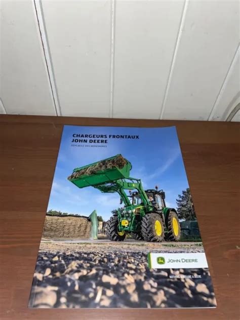 BROCHURE PROSPEKT PROSPECTUS CHARGEUR FRONTAUX JOHN DEERE Tracteur