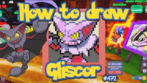 How To Draw Gliscor Starving Artist Roblox Youtube