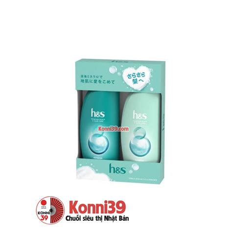 Dầu Gội Xả Hs Premium Set 2 X 370ml Xanh Lá Bạc Hà Mẫu MỚi Chuẩn Nội địa Nhật Bản Sku