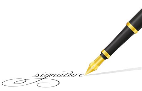 ink pen and signature vector illustration 494176 Vector Art at Vecteezy