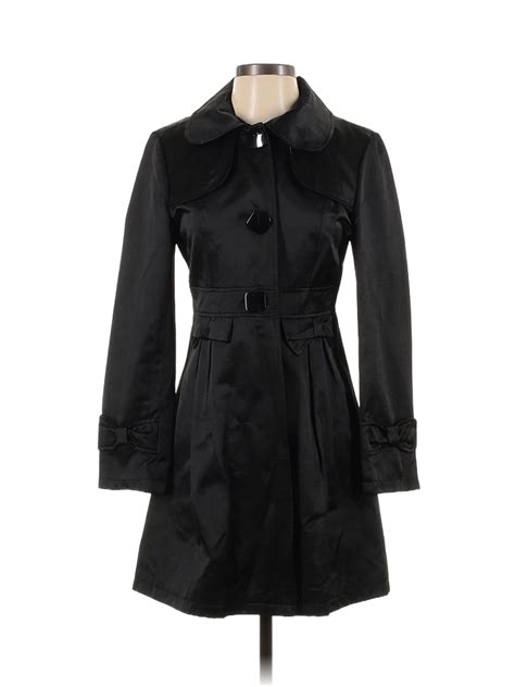 Assorted Brands Solid Black Coat Size L 60 Off Thredup