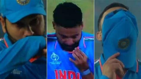 Watch Siraj In Tears Rohit Struggles To Control His After World Cup