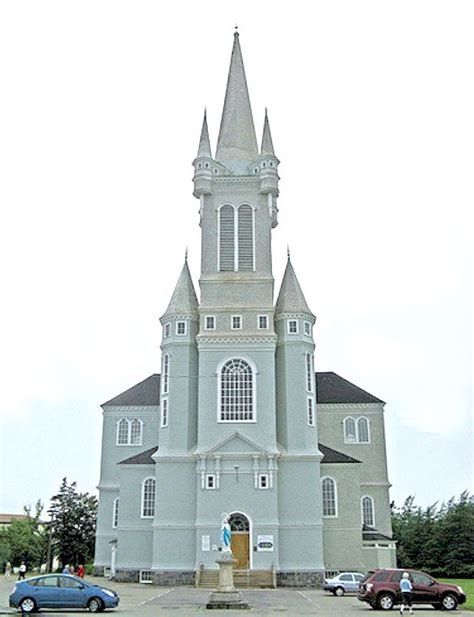 Eglise Sainte Marie Church Point Ns Nova Scotia Atlantic Canada