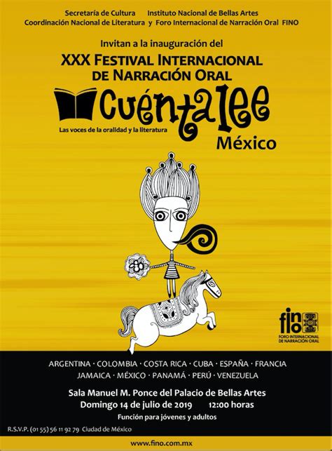 Festival Internacional de Narración Oral Cuéntalee México Festivales