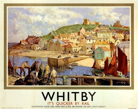 Art Print Whitby North Yorkshire England Lner Travel Poster Print