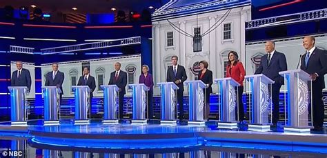 Democratic Debate NBC Moderators Caught On Hot Mic Backstage Daily Mail Online