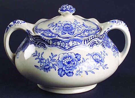 Crown Ducal Bristol Blue Sugar Bowl 91528