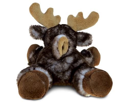 Brownish Lying Moose Super Soft Plush Dollibu