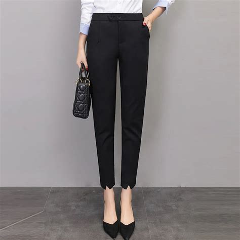 2018 Autumn Professional Business Formal Pants Women Trousers Girls