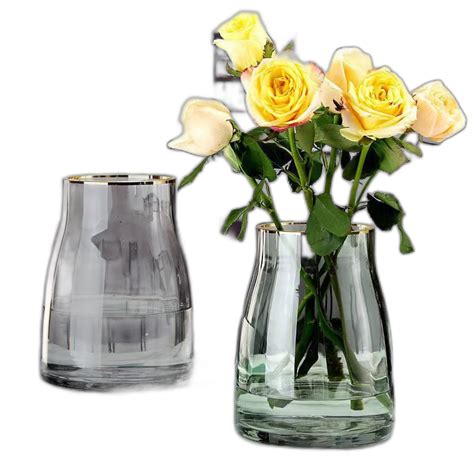 Scandinavian Style Transparent Glass Vase Living Room Ornaments