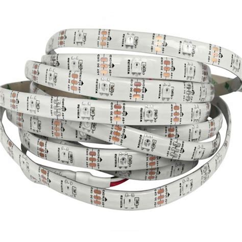 Rgb Led Strip Smd Ws B White With Controls Ip V