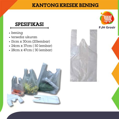 KANTONG KRESEK HDPE BENING 28x48 24x37 15x30 KANTONG PLASTIK KRESEK