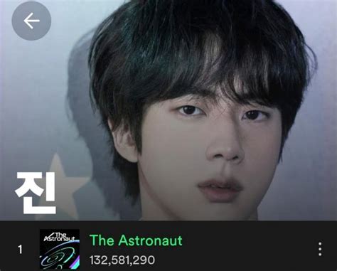 BTS News Global Super Power 방탄소년단 진 The Astronaut 스포티파이 1억 3천만