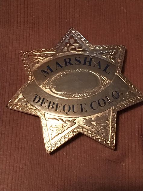 Collectors Badges Auctions De Beque Colorado Marshal California Style