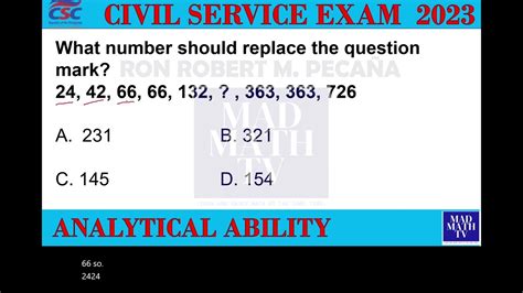 Civil Service 2023 Analytical Ability Patterns And Sequences Reviewer No 2 Youtube