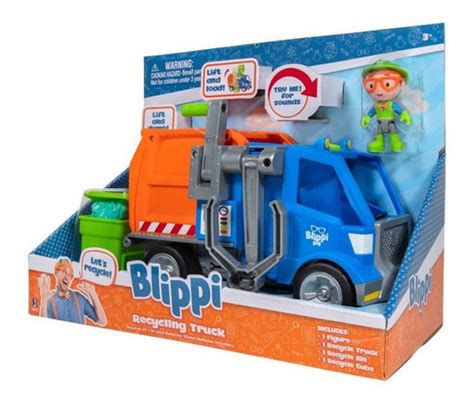 Blippi Camion De Reciclaje Con Figura Original Wabro Env O Gratis