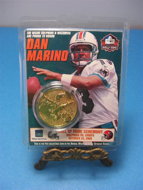 Dan Marino Hall of Fame Ceremony Coin Miami Dolphins