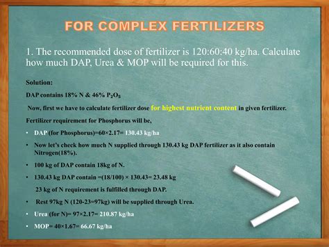 Fertiliser Calculation Ppt