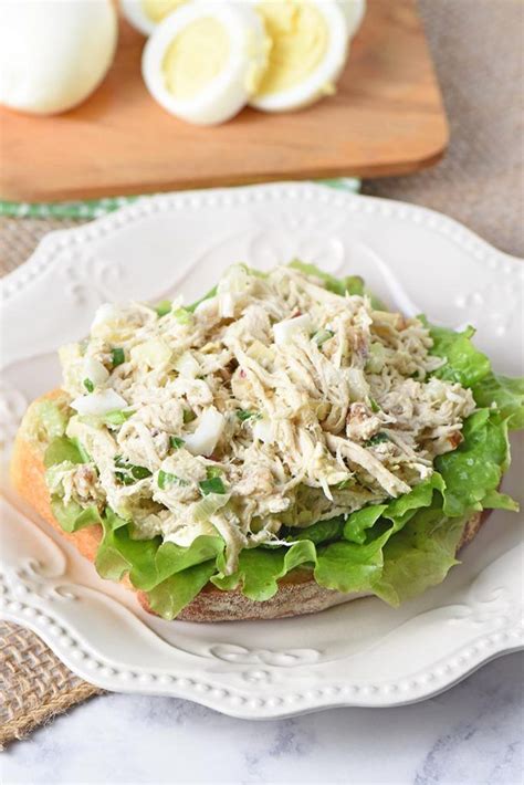 Chicken Salad Is So Easy Customizable And An Open Faced Sandwich Is